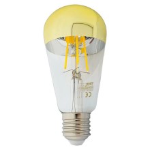 LED Bulb with a mirror spherical cap DECOR MIRROR ST64 E27/8W/230V 4200K gold