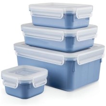 Tefal - Set of food containers 4 pcs MSEAL COLOR blue